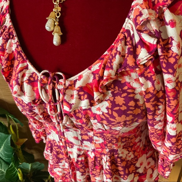 Free People Sweet Memories Top Fruit Punch Combo size M - Picture 5 of 12